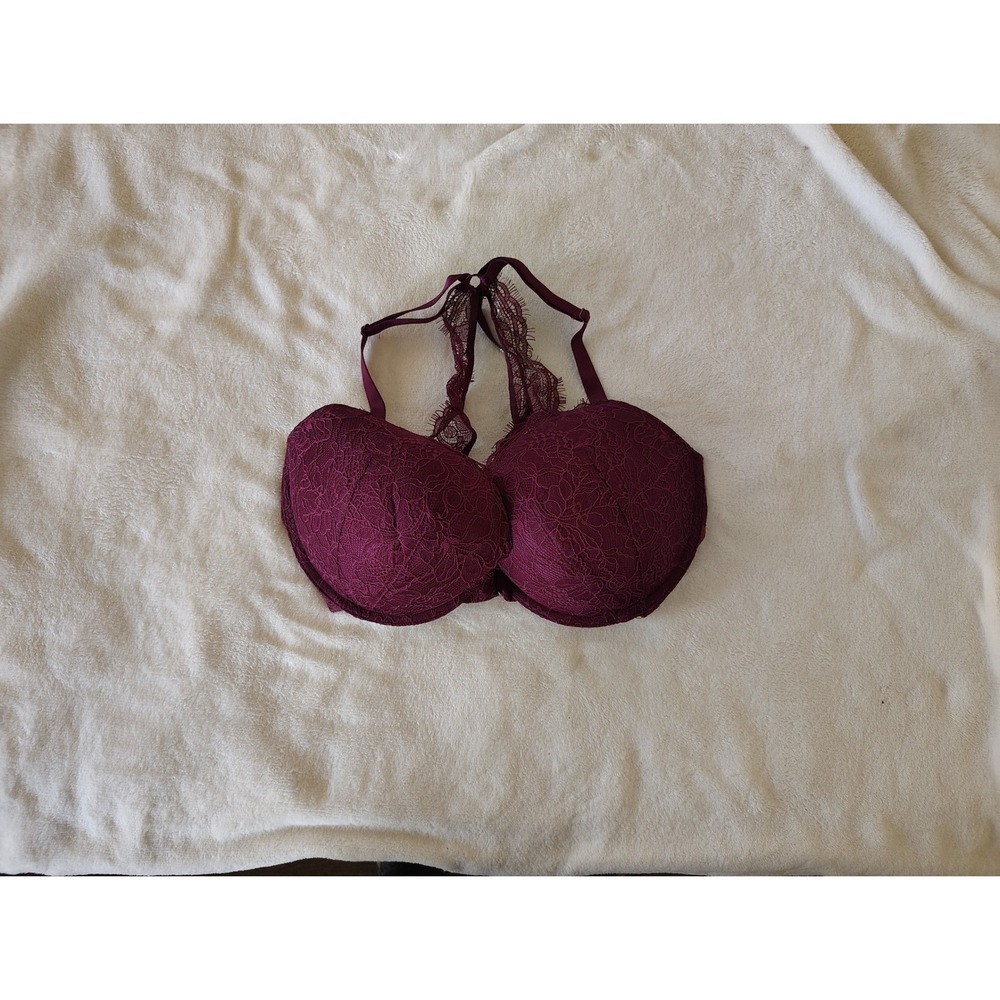 Victoria's Secret Lace Push-Up Bra in Plum